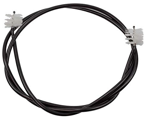 Champion Trombone Pipe Tube Cleaning Rod Snake Brush – Black | Twin Bristle Head for Excellent Cleaning in Hard-to-Reach Areas of Brass Instruments