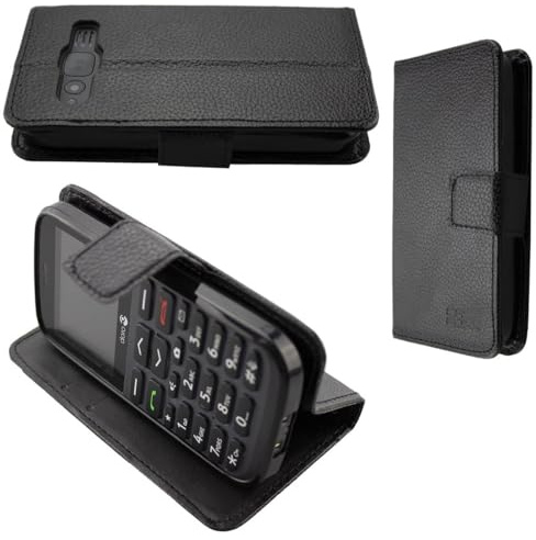 caseroxx Bookstyle-Case für Doro 1370/1372 | Aufklappbare Buch-Schutzhülle mit Innenfächern und Rundumschutz für den Alltag, aus Kunstleder