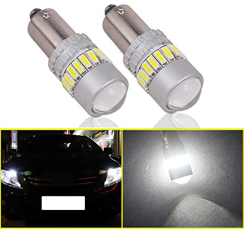 Eseastar BAY9S H21W LED Bulbs White 6000K 12V-24V 21LED SMD4014 Canbus Error Free with Projector For Car Sidelights Backup Interior Light