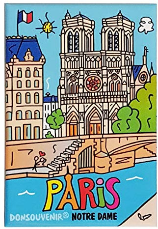 DONSOUVENIR Paris KÜHLSCHRANKMAGNET. Modell: Magnet Notre Dame Paris.
