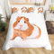 Loussiesd Kinder 155x220cm Bettwäsche Set Schön Meerschweinchen Bettwäsche für Mädchen Jungen Tier Thema Bettbezug Set mit 1 Kissenbezug 80x80cm Meerschweinchen Muster Mikrofaser
