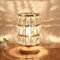 Lámpara de mesa de cristal moderna, Elegante Lámpara Decorativa de Mesita de noche, Lámpara de escritorio con interruptor de encendido/apagado en línea para dormitorio, sala de estar (B)