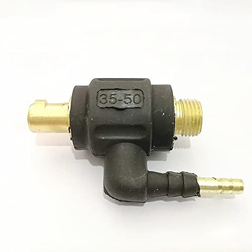 LICHIFIT Agon Lichtbogenschweißadapter WIG Fackel Schweißgas Dinse Adapter Gelenkverbinder M16 x 1,5 Mutter auf DKJ 10-25 / DKJ 35-50/50 Schnellsteckverbinder