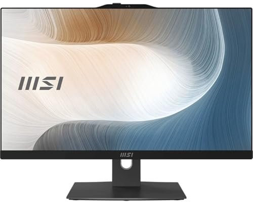 MSI Modern AM242TP AIO Desktop, 23.8 FHD Touchscreen, Intel Core i5-1240P, 8GB Memory, 512GB SSD, WiFi 6, BT 5.1, FHD Webcam, Black, Windows 11 Pro (12M-236US)