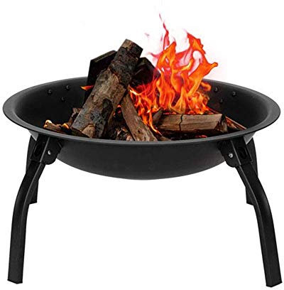 Klappbare Stahl-Feuerstelle im Freien, Garten, Terrasse, vierbeinige Heizung, holzbefeuerte Feuerstelle, Dekoration für Hinterhof, Pool, Feuerstellen im Freien