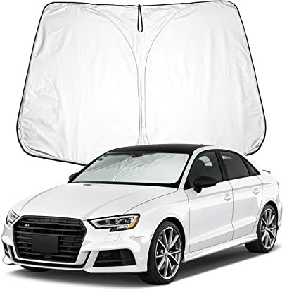 BIXUAN Parasol compatible con Audi A3 8V S RS 2014-2020 Parabrisas para el coche Cubierta del parabrisas del parabrisas del parabrisas para parabrisas delantero Bloqueado UV Cubierta Plegable