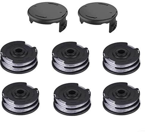 Lot de 6 bobines de fil de rechange pour débroussailleuse pour Bosch ART 24, 27, 30 et ART 30-36 LI F016800351