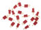 JoiJoy 2 x 10 Paar Ultra Mini T Stecker Deans Stecker Micro Deans Stecker Deans, rot,