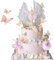 Graplan Ballerina Tortendeko 25 Stück für Geburtstag, Kuchen Deko, Cake Topper, Happy Birthday Kuchendeko für Kinder Mädchen
