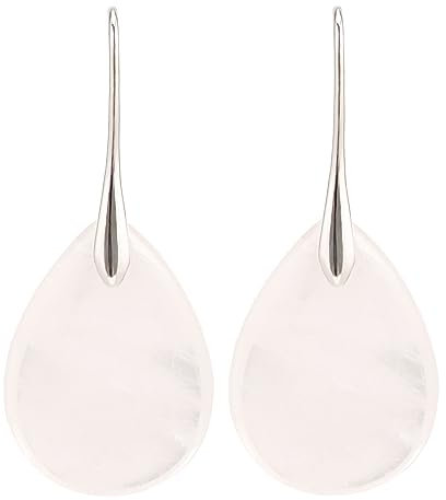 Legitta Natürlich Stein Ohrringe Damen Birne Waterdrop Form Jade Ohrhänger klar weiß Healing Stone Mondstein Geburtssteine Geschenk Schmuck für Frauen Mädchen