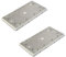 2x Trade-Shop Schleifschuh Schleifplatte Schleifpad 93 x 175 mm kompatibel mit Festool Rutschern Schwingschleifern wie RS 300 / Aluminium-Grundplatte