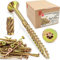 Lun Fix Lot de 100 vis pour panneaux d'aggloméré 5,0 x 120 mm | TX25 (étoile I) – Nervures de fraisage | Jaune galvanisé | Vis Torx | Vis à bois | Vis universelles | Vis à tête fraisée