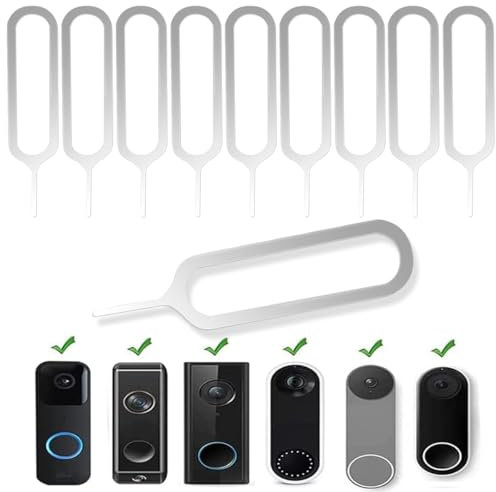 10 Pcs Doorbell Removal Tool, Security Pin Key Removal Tool Replacement, Compatible with All Models of Arlo Video Doorbell, Eufy Video Doorbell and Nest Video Doorbell
