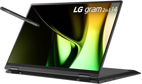 LG Gram Ordinateur portable 2 en 1 léger et polyvalent, Intel Evo Edition - Intel Core Ultra 5, 16 Go de RAM, 512 Go SSD