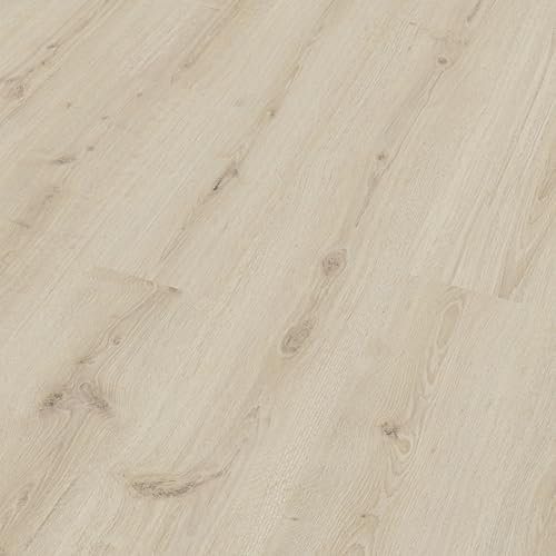 Meister Laminatboden MeisterDesign. Laminate LC 150 1288 x 198 x 8 mm 07119 Turmeiche cremeweiß Porensynchron-Struktur