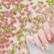 Flower Nail Charms,60~80PCS Mixed Rose Flower Floral Nail Art Charms with White Pearls and Green Leaves,Resin Nail Rhinestones Gems Nail Accessories for Manicure Design Decorations DIY Crafts (Pink)
