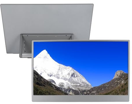 Bewinner Monitor Portátil de 15,6 Pulgadas, 1080P USB C HDMI Extensor de Pantalla para Computadora Portátil para Oficina de Viajes, Monitor Externo IPS Ultradelgado con Soporte Plegable