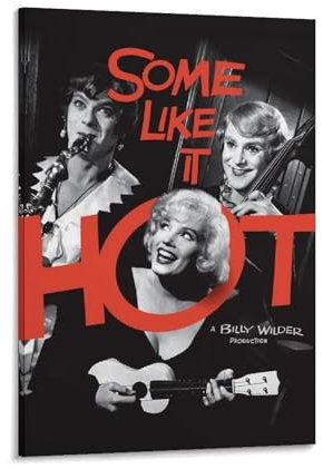 REDCHAMBER 1950er Jahre Screwball Comedy Films Some Like It Hot Poster Poster Coole Kunstwerke Malerei Wandkunst Leinwanddrucke Hängendes Bild Poster 30 x 45 cm