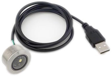 Asttenno GM861 USB-Schnittstelle 1D/2D Barcode QR-Code Barcode-Scanner- Edelstahlgewinde mit Fülllicht