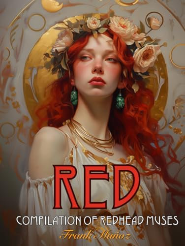 RED compilation of redhead muses: A selection of over 140 illustrations of red-haired Art Nouveau muses.
