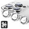 LucBuy Protezione per Obiettivo Della Fotocamera per iPhone 11 Pro/iPhone 11 Pro Max, Copertura per Fotocamera in Vetro Temperato Glitterato, Anelli Metallici Individuali con Allineamento Automatico