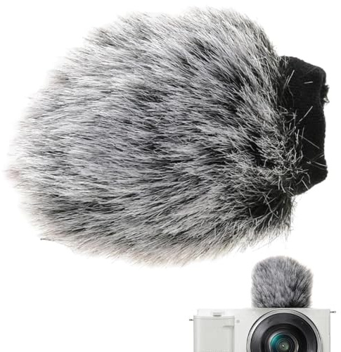 Kamera Windscreen, Kamera Windscreen | Furry Outdoor Mikrofon | Windschutzscheibe Muff,Kameramikrofon Windschutzscheibe, Mikrofon Windschutzscheibe für den Außenbereich, Reisen, Reduzierung