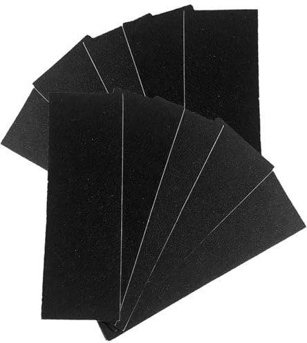 divuukyi Finger-Skateboard, rutschfest, rutschfest, für Finger-Skateboards in fast Umgebung, 10 Blatt, Schwarz