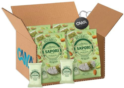 Sapori Colombelle al Pistacchio, Soffice Pasta di Mandorla, Lavorate a Pietra 127g (2025) [CAIYA® BOX da 6 Confezioni]