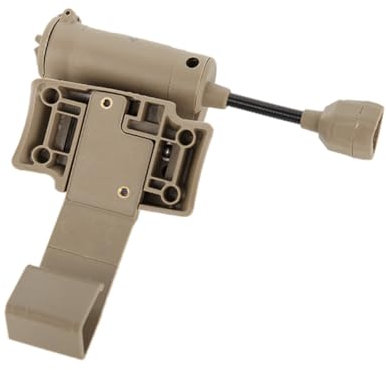 casstaly Airsofts Helm-Licht, LED-Helm-Taschenlampe, zum Aufladen von Helmen, energiesparend, starke Taschenlampe, 3 Modi, Khaki