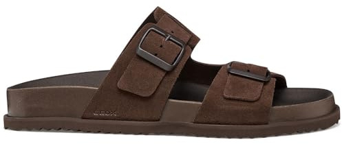 Geox Herren U PARNAIBA A Sandal, Dark Brown, 46 EU