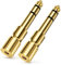 deleyCON Klinke Adapter 3,5mm auf 6,35mm [2 Stück] Klinkenstecker AUX Stereo Audio - vergoldete Kontakte - für Kopfhörer, Lautsprecher, Gitarre, HiFi Verstärker, Keyboard, Mischpult usw.