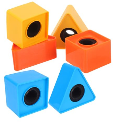 UPKOCH 6pcs Interview Mic Flag Station Microphone Cube Triangular Shaped Logo for Meetings Desk Stand Microphone Accessories