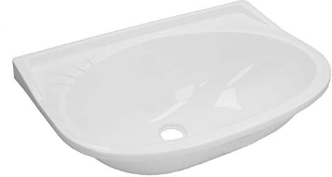 AB Tools Mini lavabo de salle de bain en plastique pour caravane, camping-car, bateau