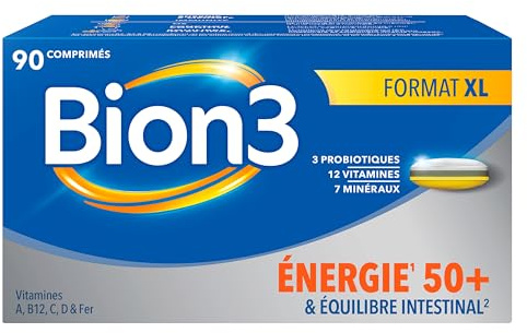 Bion3 Énergie 50+ vitamines et probiotiques