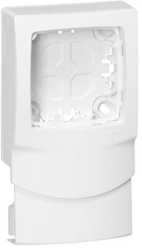 Cadre appareillage saillie 1 poste pose le long des moulures DLPlus épaisseur 16mm - blanc