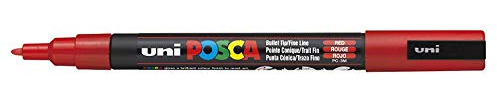 Posca Uni-Ball PC-3M Marqueur à bille Rouge