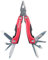munkees® Multitool Werkzeug [9 in 1] - Vielseitiges Multifunktionsmesser & Multiwerkzeug - Robustes Taschenmesser Multitool für Alltag & Outdoor (Rot)