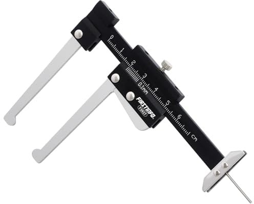 FIRSTINFO F3927 | 2-in-1 | Bremsscheiben- Messschieber | Tire tread gauge | Messschieber für Bremsscheiben | 0-60mm