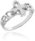 Kleine Schätze Damen Ring/Verlobungsring/partnerring 925 Sterling Silber Ankh Kreuz Ring