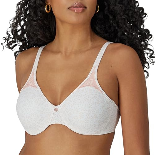 Bali womens Passion For Comfort Minimizer Underwire Bra, Pink Leaf Print, 34C