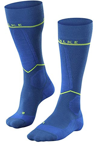 FALKE Herren Skisocken SK Energizing Wool M KH Wolle mit Kompression 1 Paar, Blau (King Fisher 6834) - Wadenumfang W4, 39-42