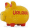 KCG Spardose Schwein Urlaub Gelb Mittel, 20x15x3 cm
