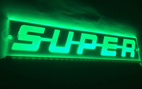 VNVIS 12V verde illuminante LED piastra SUPER segno luce per camion Scania cabina decorazione interna 500mm
