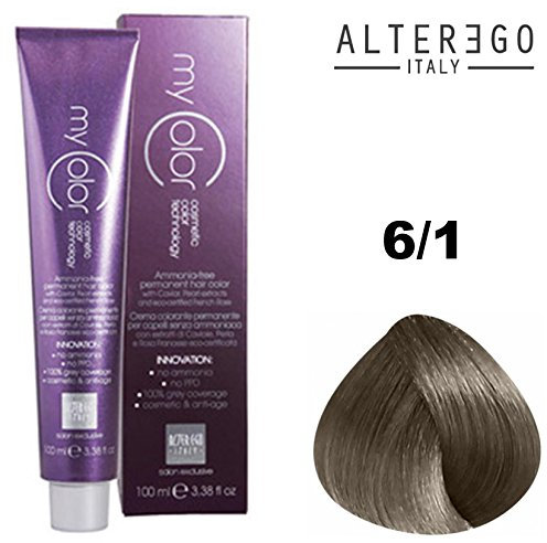 My Color 6/1 Dunkelblond Asch 100ml, 6/1 ash