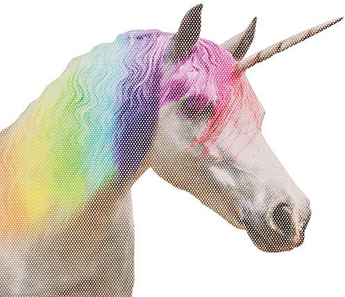 Thumbs Up Ride With Unicorn - Fenstersticker Einhorn Auto Fensteraufkleber, x