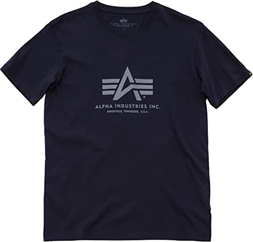 Alpha Industries Herren Basic T-Shirt, new navy, XXL