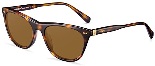 AVAWAY Gafas de sol de cara pequeña para mujeres con protección de rayos de ultravio polarizado retro gafas para damas para fotografía wandern viajando AV205