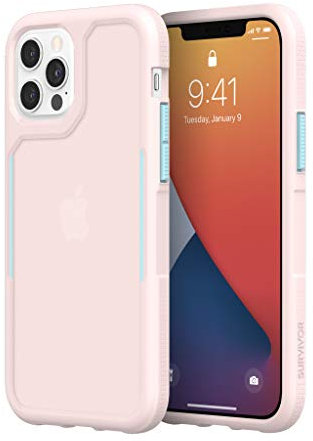 Griffin Survivor Endurance GIP-056-PBL Protective Case for iPhone 12 & 12 Pro - Pink