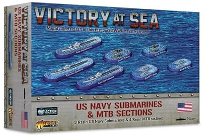 Warlord Games - Bolt Action Victory at Sea: US Navy Submarines & MTB Sections (Karton, Art Deco, 168+, Unisex, Geschichte, Brettspiel)