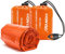 HONYAO Saco de Dormir Emergencia, Mantas Termica de Aluminio, Supervivencia Bivy para Vivac, Cámping, Excursionismo, Trekking (Naranja con Silbar#2)